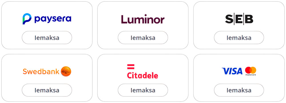 Métodos de pagamento e de levantamento